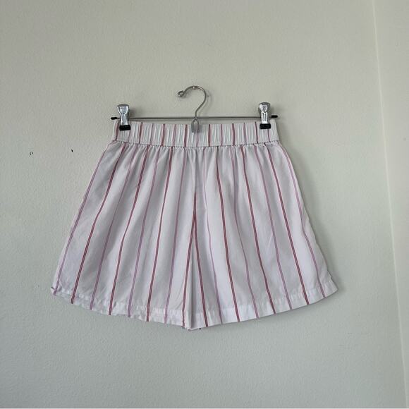 J.Crew Cotton Poplin Boxer Short In Candy Stripe - Picture 5 of 10
